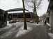  le marché couvert, par temps de neige